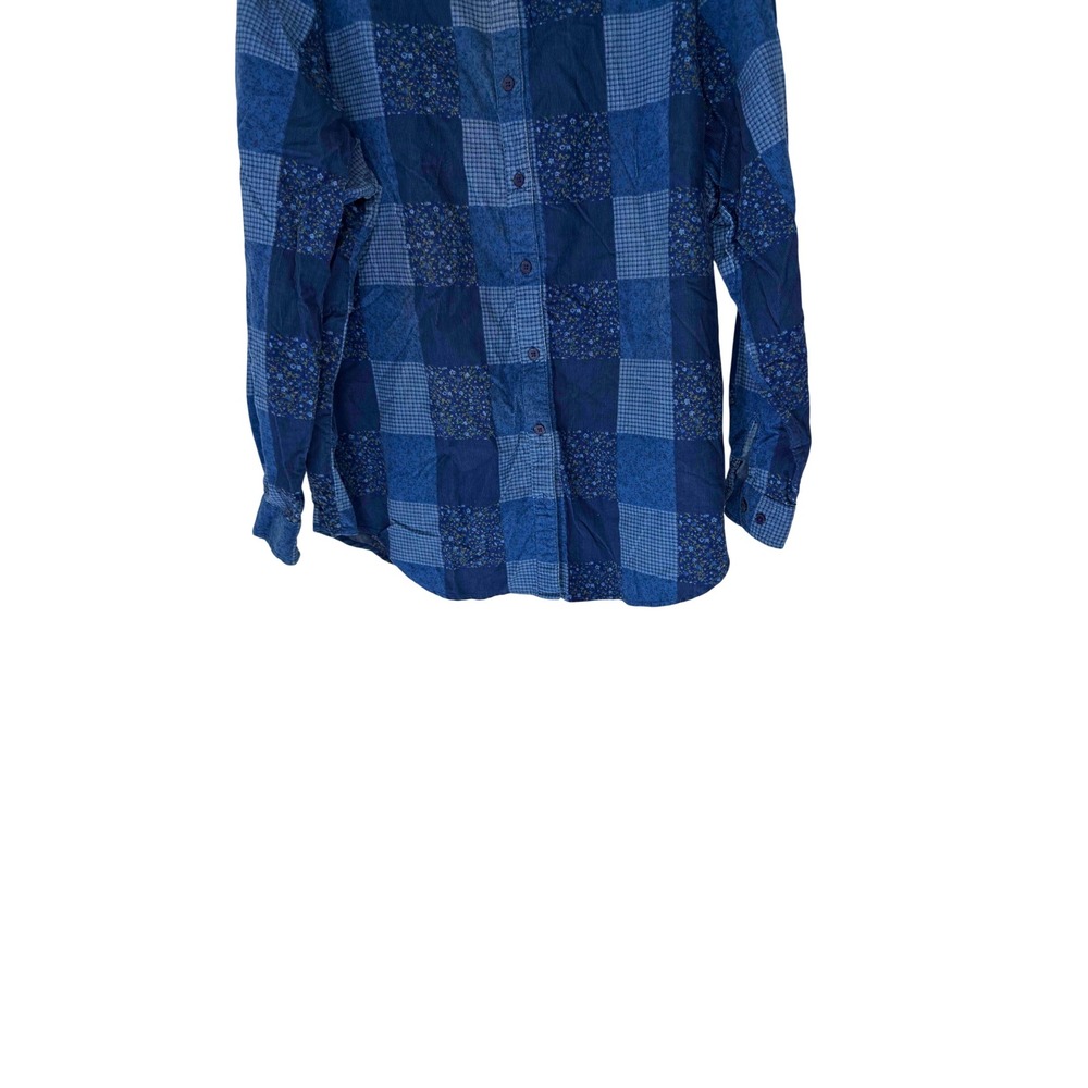 Cabin Creek Blue Button Down Patchwork Cottage Pr… - image 3